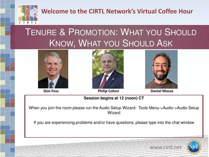 welcome to the cirtl network s virtual coffee hour