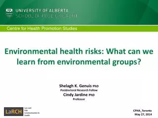 Environmental health risks: What can we learn from environmental groups?