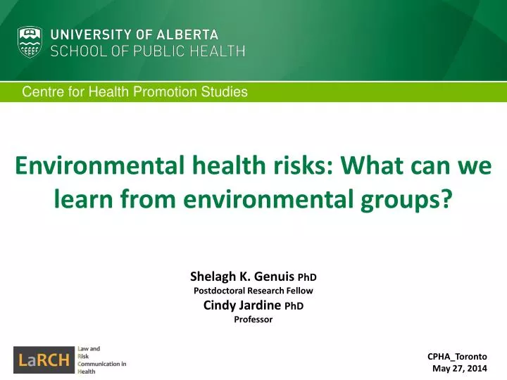 environmental health risks what can we learn from environmental groups