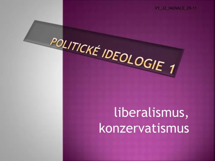 politick ideologie 1