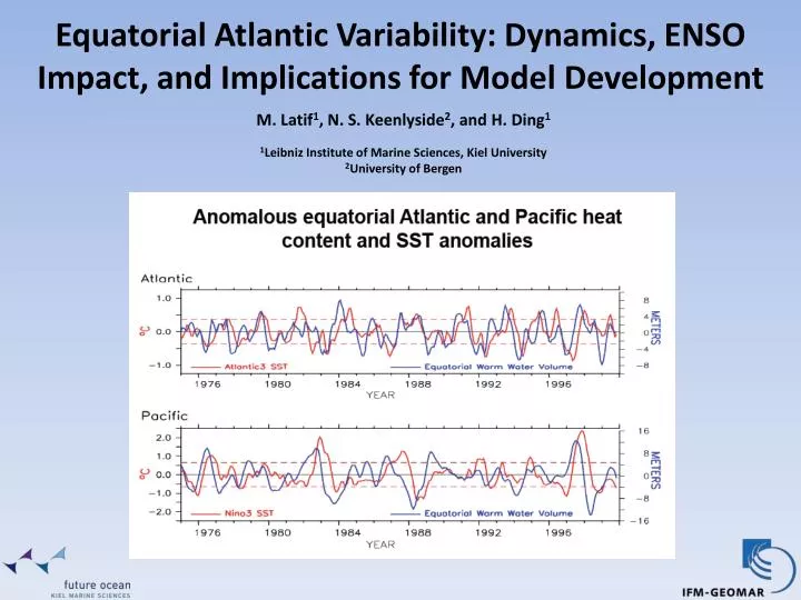 equatorial atlantic variability dynamics enso impact and implications for model development
