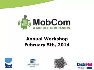 Annual Workshop February 5th, 2014