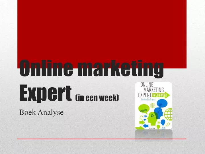 online marketing expert in een week