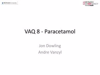 VAQ 8 - Paracetamol