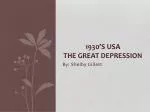 1930’S USA The great DEPRESSION