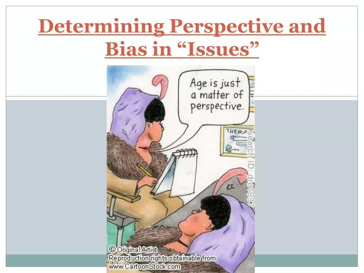 determining perspective and bias in issues