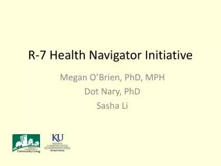 R-7 Health Navigator Initiative