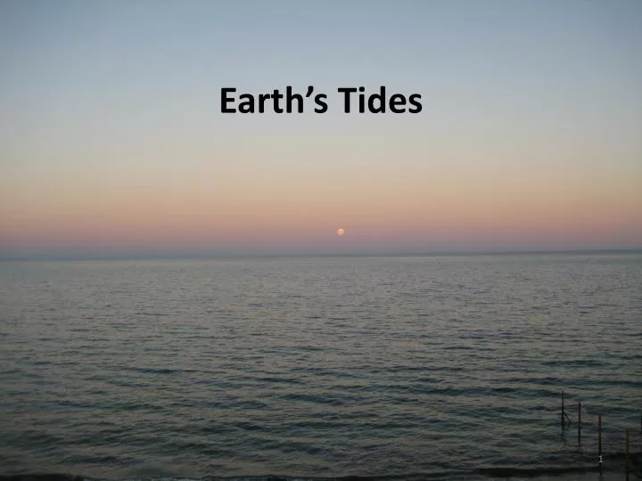 earth s tides
