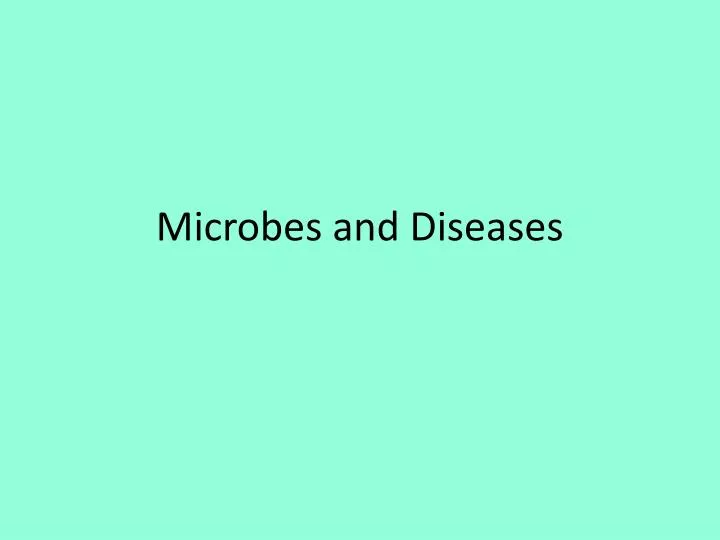 microbes and diseases