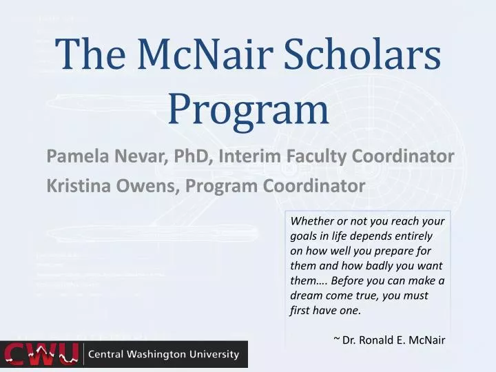 the mcnair scholars program