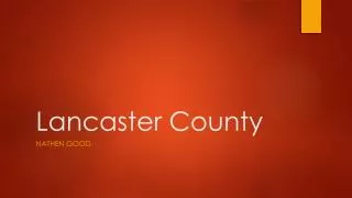 Lancaster County