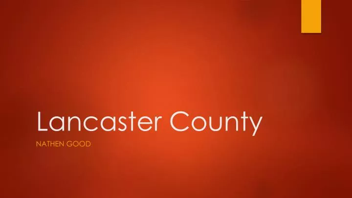 lancaster county