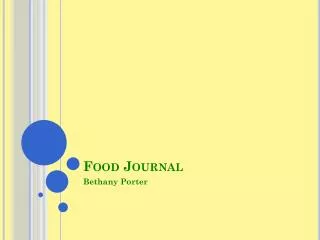 Food Journal