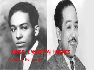 James Langston Hughes