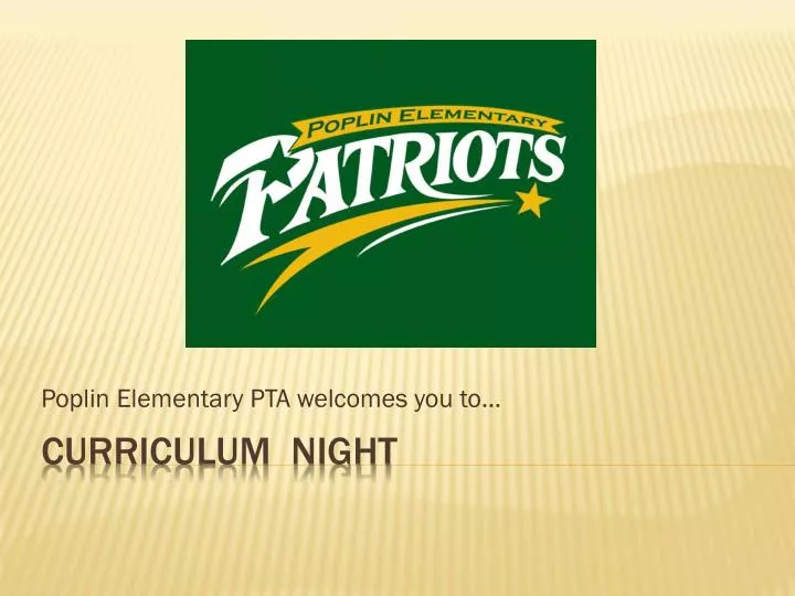 poplin elementary pta welcomes you to