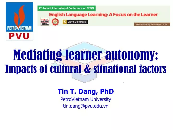 mediating learner autonomy impacts of cultural situational factors