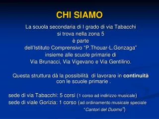chi siamo