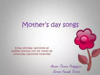 Mother’s day songs
