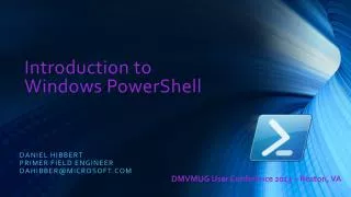 Introduction to Windows PowerShell