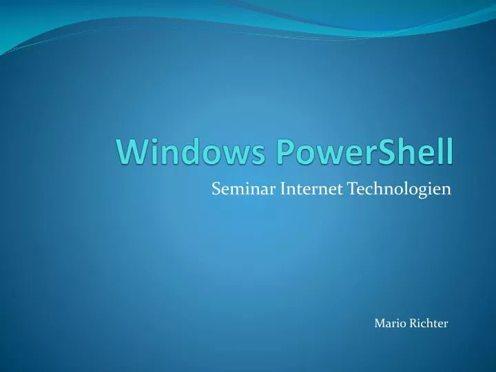 windows powershell