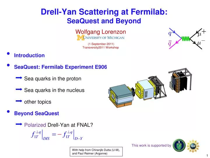 drell yan scattering at fermilab seaquest and beyond