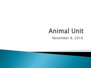 Animal Unit