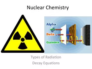 Nuclear Chemistry