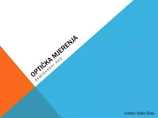 opti ka mjerenja