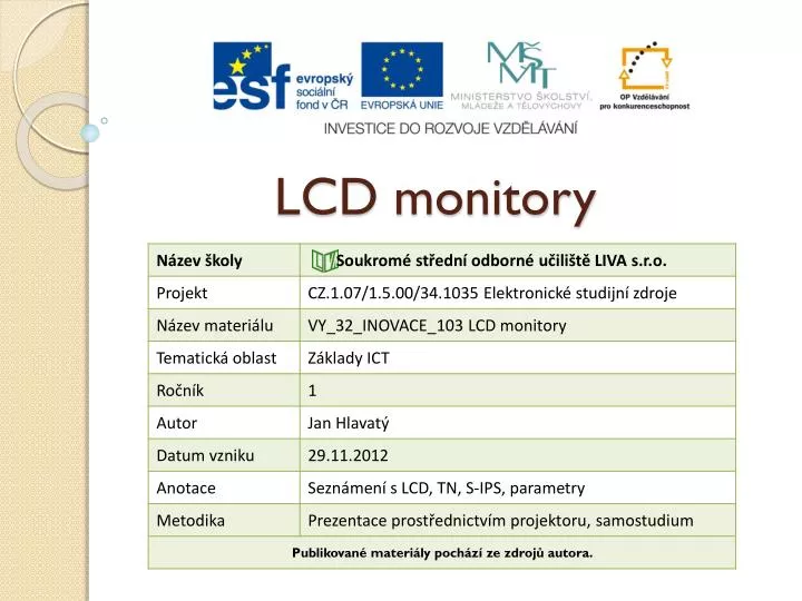 lcd monitory