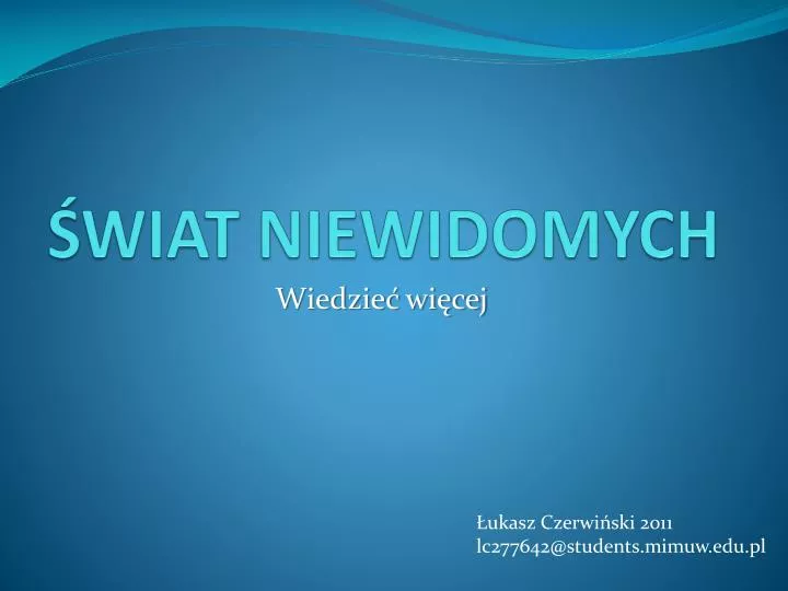 wiat niewidomych