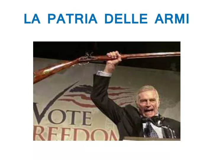 la patria delle armi