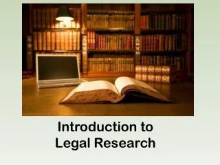 Introduction to Legal Research