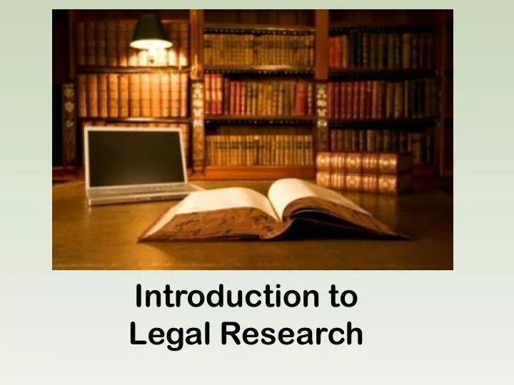 introduction to legal research