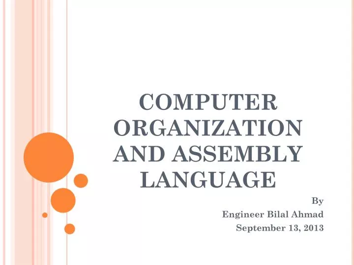 computer organization and assembly language