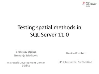 Testing spatial methods in SQL Server 11.0