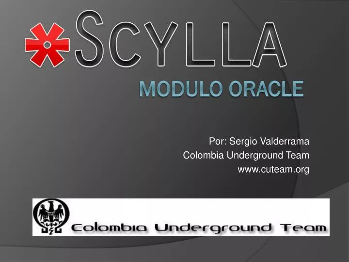 por sergio valderrama colombia underground team www cuteam org