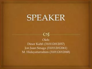 speaker