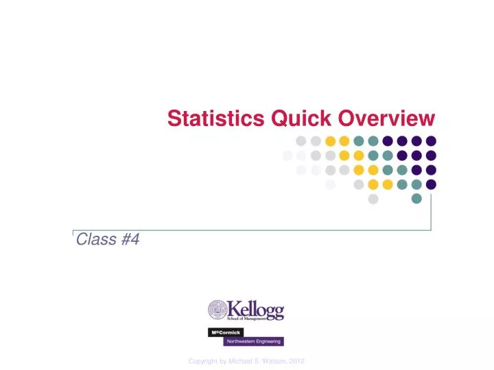 statistics quick overview