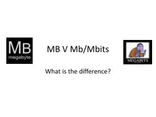 MB V Mb/ Mbits