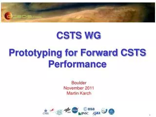 CSTS WG Prototyping for Forward CSTS Performance