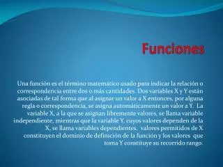 funciones