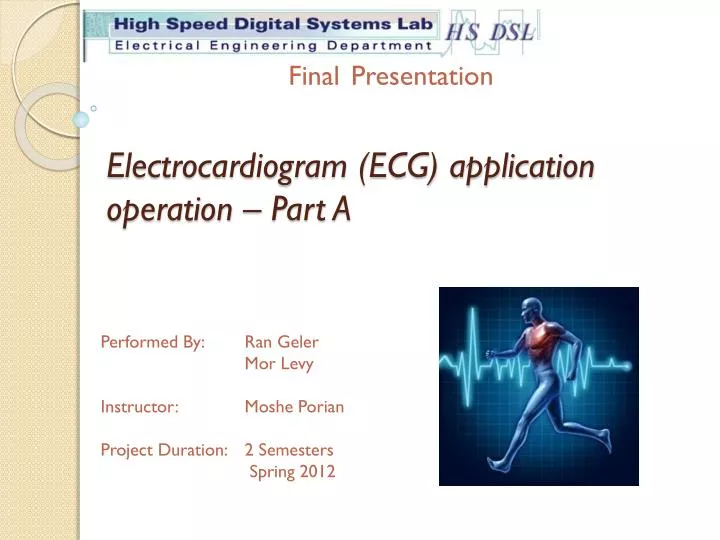 electrocardiogram ecg application operation part a