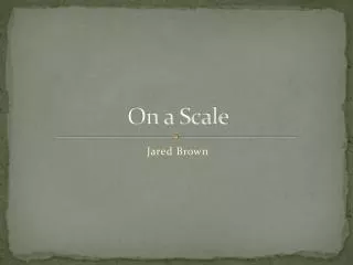 on a scale