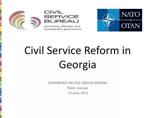 Civil Service Reform in Georgia