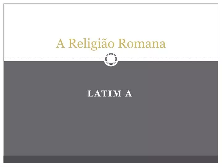 a religi o romana