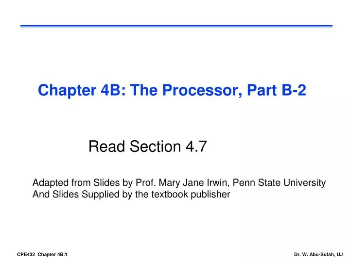 chapter 4b the processor part b 2