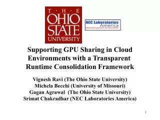 Supporting GPU Sharing in Cloud Environments with a Transparent Runtime Consolidation Framework