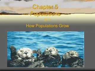 chapter 5 populations