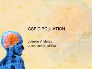 CSF CIRCULATION