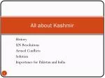 All about Kashmir - slide 1